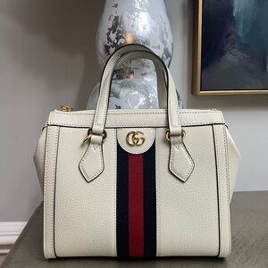 Gucci Ophidia Top Handle Tote Leather